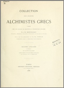 Colection des Anciens Alchimistes Grecs